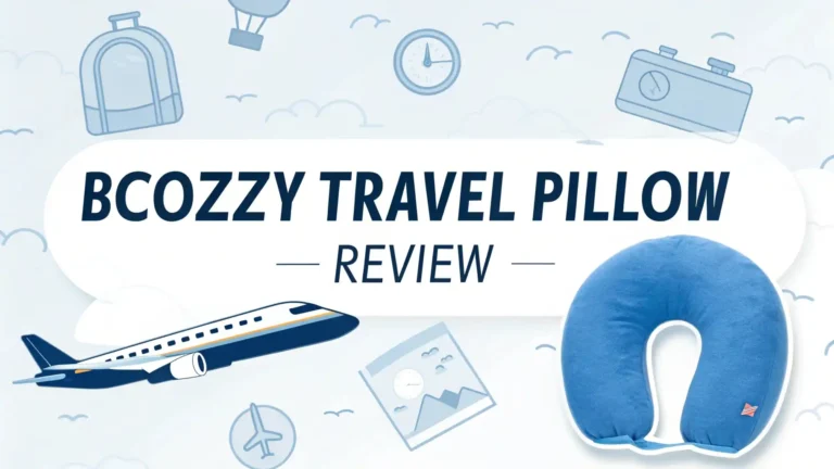 Bcozzy Travel Pillow Review: Neck Support Work for Flights?